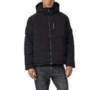 s.Oliver Chaqueta acolchada impermeable con capucha desmontable, Negro, S