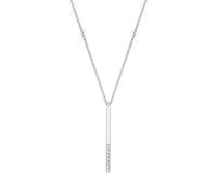 s.Oliver collar con colgante de plata de ley 925 collar de las señoras, con zirconia cúbica synth., 42+3 cm, plata, Viene en caja de regalo de joyería