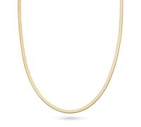 s.Oliver Collar elegante de acero inoxidable pulido - IP Gold - Cadena de serpiente de 45 cm - resistente al agua y respetuosa con la piel