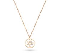 s.Oliver Collar elegante de acero inoxidable pulido - IP oro rosa - cadena de ancla 47 cm - impermeable y agradable para la piel