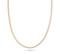 s.Oliver Collar elegante de acero inoxidable pulido - IP oro rosa - Cadena de serpiente de 45 cm - impermeable y agradable para la piel