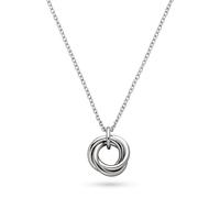 s.Oliver Collar elegante de acero inoxidable pulido - plata - cadena de ancla 47 cm - impermeable y delicado con la piel