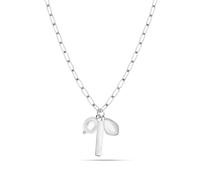 s.Oliver Collar elegante de acero inoxidable pulido - Plata - Cadena de eslabones de 47 cm - Impermeable y agradable para la piel