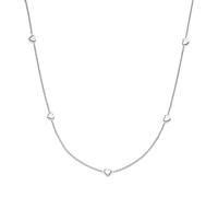 s.Oliver Collar elegante de acero inoxidable pulido - Plata - Cadena Rolo de 45 cm - Impermeable y agradable para la piel