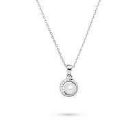 s.Oliver Collar elegante de plata 925 pulida, cadena de ancla de 42 cm, resistente al agua y respetuosa con la piel
