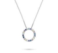 s.Oliver Collar elegante de plata 925 pulida, cadena de eslabones de 45 cm, resistente al agua y respetuosa con la piel