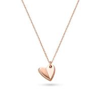 s.Oliver Collar elegante de plata 925 pulida, oro rosa IP, cadena de ancla de 45 cm, resistente al agua y respetuosa con la piel