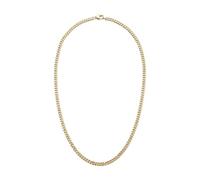 s.Oliver Collar para hombre de acero inoxidable mate - plata - Cadena de eslabones 50 cm - impermeable y agradable para la piel