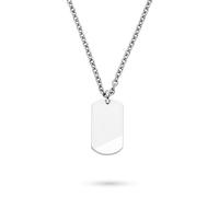 s.Oliver Collar para niño - Acero inoxidable - Plata - Cadena de ancla ajustable 43 cm - Resistente al agua & hipoalergéni