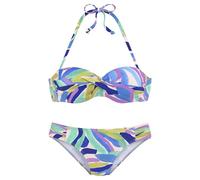 s.Oliver Conjunto de Bikini para Mujer, Estampado Azul Verde, 36 / D