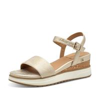 s.Oliver Damen 5-28708-42, Sandalias con cuña Mujer, champán, 41 EU