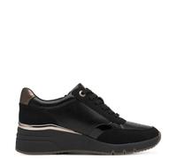 s.Oliver Damen Sneaker Low 5-23608-42, Zapatillas Mujer, Peine Negro, 39 EU