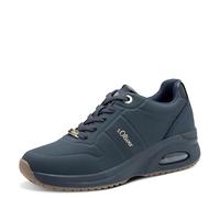 s.Oliver Damen Sneaker Low 5-23659-45, Zapatillas Zapatos Señora, Azul Marino, 41 EU