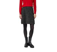 s.Oliver Falda de Punto para Mujer con Hilo Brillante, Gris, Negro, 48