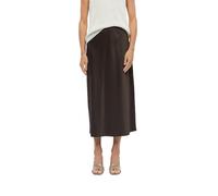 s.Oliver - Falda para Mujer, Corte Regular, Calidad Satinada, Cintura elástica, Longitud Midi - para Negocios y Ocasiones Especiales