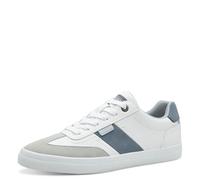s.Oliver Herren Sneaker Low 5-13609-44, Zapatillas Hombre, Blanco y Azul, 42 EU
