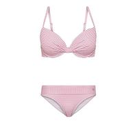 s.Oliver Jap-309 Juego de Bikini, Rayas Rosa-Blancas, 42 / D para Mujer