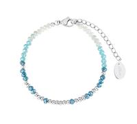 s.Oliver Jewel Pulsera Mujer Acero Inoxidable Plata Cuentas De Vidrio 2031478