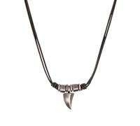 S.oliver Joya Cadena Hombre Acero Cuero Plata Cuero Negro Diente 2035535