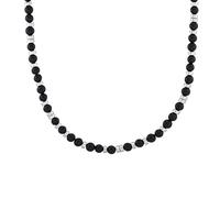S.oliver Joya Hombre Cadena Acero Inoxidable Ágata Plata Negro 2031485