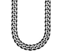 S.oliver Joya Hombre Collar Glieder Cadena Acero Inoxidable Negro SO1206/1 -