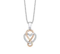 S.oliver Joya Mujer Cadena Plata Rosado Bicolor Corazón Zirkonia 9081684