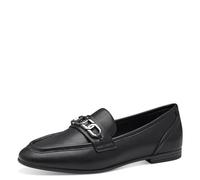 s.Oliver Mocasines para Mujer sin tacón Clásico Elegante, Negro, 37 EU