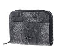 s.Oliver monedero Zip Around Wallet Grey / Black