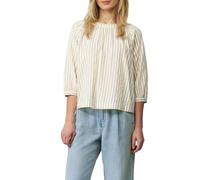 s.Oliver Mujer Stripes Carmen Blouse, Beige, 42