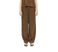 s.Oliver Pantalón Largo de Mujer de Mezcla de Lino 2179148, marrón, 46