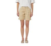 s.Oliver Pantalones Cortos con cinturón Trenzado y Tinte de Prendas, marrón, 36