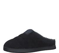 s.Oliver Pantuflas cálidas para hombre, Negro, 42 EU