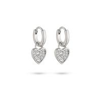 S.Oliver Para Mujer Joyería - Corazón Pendientes & Aros En Plata 925 Con Piedras & Feinen Details - Elegante & Atemporal - Perfecto Idea De Regalo