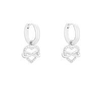 S.Oliver Para Mujer Joyería - Pendientes Y Aro En Plata 925 Con Corazón-Infinity Design - Apto Para El Día A Día, Elegante & Atemporal - Perfecto Idea De Regalo