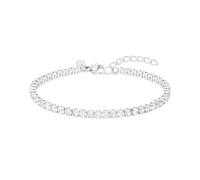 s.Oliver Para Mujer Joyería - Pulsera De Tenis Con Brillantes Piedras En De De Acero Inoxidable - Elegante & Apto Para El Día A Día - Perfecto Idea De Regalo