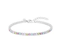 s.Oliver Para Mujer Joyería - Pulsera De Tenis Con Brillantes Piedras En De De Acero Inoxidable - Elegante & Apto Para El Día A Día - Perfecto Idea De Regalo