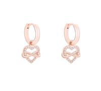 s.Oliver pendiente - Elegante aros aus poliertem 925er Sterlingsilber - oro rosa - wasserfest & hautfreundlich