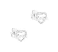 s.Oliver pendiente - Elegante pendientes de botón aus poliertem 925er Sterlingsilber - plata - wasserfest & hautfreundlich