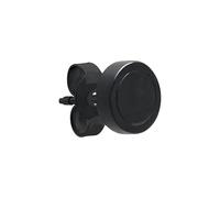 s.Oliver Pendiente para hombre - Pendientes de acero inoxidable mate - IP negro - Diseño redondo - Cierre de mariposa - Impermeable y respetuoso con la piel