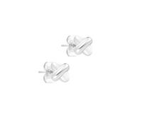 s.Oliver Pendientes de aro elegantes de acero inoxidable pulido - plata - resistente al agua y delicado con la piel