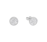 s.Oliver Pendientes de botón de acero inoxidable/plata de ley 925 para mujer, pendientes, viene en caja de regalo de joyería