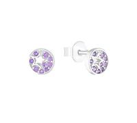 s.Oliver pendientes de plata de ley 925 joyería de los oídos de los niños de las muchachas, con zirconia synth., 0,6 cm, plata, estrella, viene en caja de regalo de joyería, 2036820