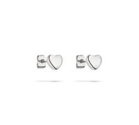 s.Oliver Pendientes elegantes de acero inoxidable pulido - plata - resistente al agua y delicado con la piel