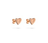 s.Oliver Pendientes elegantes de plata de ley 925 pulida, oro rosa, resistentes al agua y respetuosos con la piel