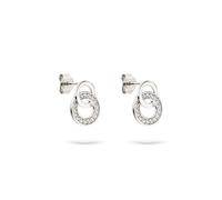s.Oliver Pendientes elegantes de plata de ley 925 pulida, resistentes al agua y respetuosos con la piel