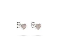 s.Oliver pendientes infantil - pendientes de botón aus poliertem 925er plata con circoniasteinen - Farbe plata - 0,7 cm - Steckverschluss - wasserfest & hautfreundlich
