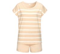 s.Oliver Pijama de pantalón corto beige / blanco XXL-XXXL beige / blanco