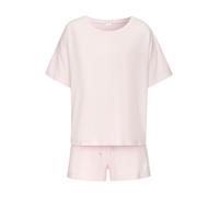 s.Oliver Pijama de pantalón corto rosé / blanco L rosé / blanco