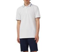 s.Oliver Polo Deportivo de piqué con Detalles en Contraste, Blanco, XL