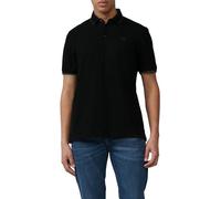 s.Oliver Polo Deportivo de piqué con Detalles en Contraste, Negro, XL